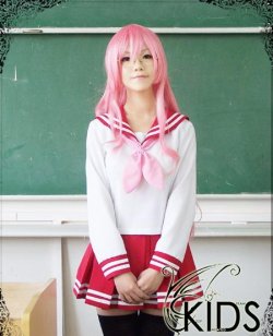 画像1: 格安 らき☆すた 陸桜学園 女子 高良みゆき風 コスプレウィッグ