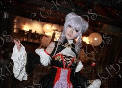 画像1: VOCALOID 弱音ハク 龍ノ啼ク箱庭拠リ コスプレ ウィッグ