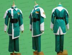 画像1: ザフト軍服風 緑 ●コスプレ衣装