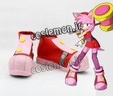 ソニックトゥーン Sonic Boom エミー・ローズ風 コスプレ靴 ブーツ