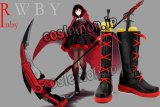 RWBY ルビー ルビー・ローズ風 Ruby Rose コスプレ靴 ブーツ