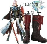 ファイナルファンタジーXIII ライトニング風 Lightning コスプレ靴 ブーツ