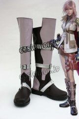 ファイナルファンタジーXIII FF13 ライトニング風 コスプレ靴 ブーツ 