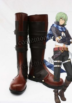 画像1: 英雄伝説 碧の軌跡 ワジ・ヘミスフィア風 コスプレ靴 ブーツ 