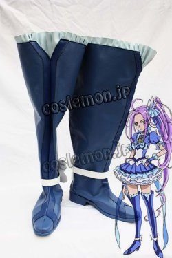 画像1: プリキュア風 コスプレ靴 ブーツ 