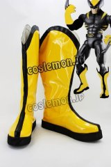 エックスメン x-men Wolverine風 コスプレ靴 ブーツ 