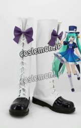 VOCALOID ボーカロイド miku風 コスプレ靴 ブーツ