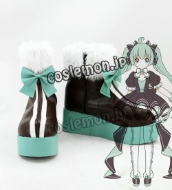 画像1: VOCALOID ボーカロイド 初音ミク MIKU風 コスプレ靴 ブーツ