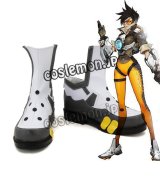 Overwatch オーバーウォッチ トレーサー Tracer/レナ・オクストン風 Lena Oxton コスプレ靴 ブーツ