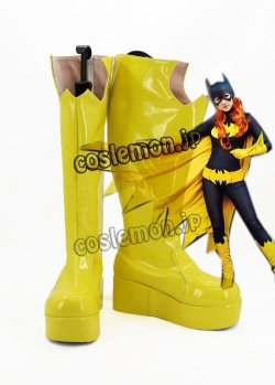 画像1: The Batman バットマン風 ハロウィン 女 DCコミック コスプレ靴 ブーツ