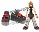 キングダムハーツ2 KH2 KINGDOM HEARTS ロクサス風 Roxas コスプレ靴 ブーツ