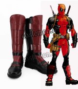 デッドプール Deadpool ウェイド・ウィルソン デッドプール風 コスプレ靴 ブーツ