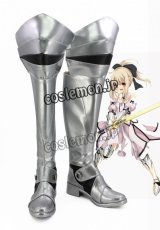 Fate/unlimited codes フェイト/アンリミテッドコード セイバー Saber セイバー・リリィ風 コスプレ靴 ブーツ