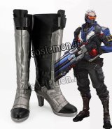 オーバーウォッチ Overwatch ソルジャー セブンティーシックス風 Soldier 76 ジョン・ジャック・モリソン コスプレ靴 ブーツ