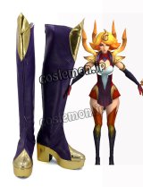 League of Legends LOL リーグ・オブ・レジェンズ Lux ラックス風 Fire Elementalist Lux コスプレ靴 ブーツ