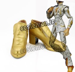 画像1: ジョジョの奇妙な冒険 Parte5 黄金の風 ブローノ・ブチャラティ風 コスプレ靴 ブーツ