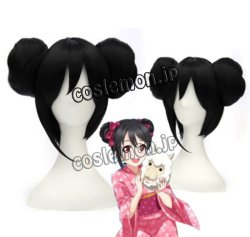 画像1: Love Live! ラブライブ! スクフェス 矢澤にこ風 浴衣 コスプレウィッグ