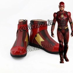 画像1: The Flash ザ・フラッシュ フラッシュ風 コスプレ靴 ブーツ