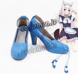 ネコぱら NEKOPARA バニラ風 メイド コスプレ靴 ブーツ