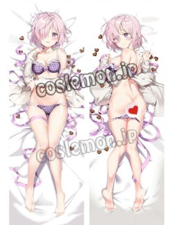 画像1: Fate/Grand Order フェイト・グランドオーダー マシュ・キリエライト風 シールダー 水着 ●等身大 抱き枕カバー
