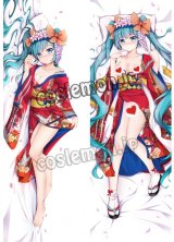 VOCALOID ボーカロイド 初音ミク風 和服 浴衣 MIKU 可愛い ●等身大 抱き枕カバー