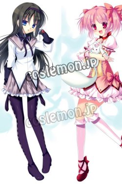 画像1: 魔法少女まどか☆マギカ 暁美ほむら&鹿目まどか風 ●等身大 抱き枕カバー