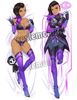 画像1: オーバーウォッチ Overwatch ソンブラ風 Sombra 02 ●等身大 抱き枕カバー