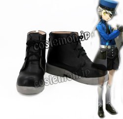 画像1: ペルソナ5 PERSONA5 Justine ジュスティーヌ風 双子の看守 コスプレ靴 ブーツ