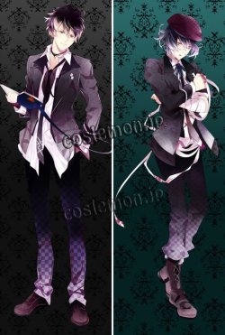 画像1: DIABOLIK LOVERS ディアボリック ラヴァーズ 無神ルキ&無神アズサ風 ●等身大 抱き枕カバー