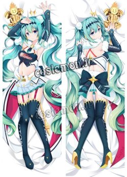 画像1: VOCALOID ボーカロイド 初音ミク風 レーシングミク RACING MIKU 2018 ●等身大 抱き枕カバー