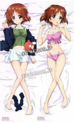 画像1: ガールズ&パンツァー 西住みほ風 ●等身大 抱き枕カバー