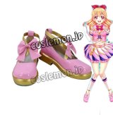 アイカツ! 星宮いちご風 02 コスプレ靴 ブーツ