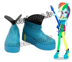 画像1: マイリトルポニー: エクエストリア・ガールズ My Little Pon : Equestria Girls Rainbow Dash レインボーダッシュ風 ●コスプレ靴 ブーツ