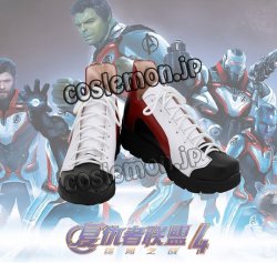 画像1: アベンジャーズ／インフィニティ・ウォー　The Avengers トニー・ スターク風　Tony Stark Team Suit ●コスプレ靴 ブーツ