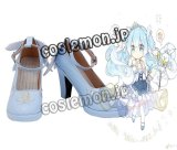 VOCALOID ボーカロイド 初音ミク 雪ミク風 ●コスプレ靴 ブーツ