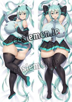 画像1: VOCALOID ボーカロイド 初音ミク風 34 ●等身大 抱き枕カバー