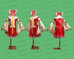 画像1: 東方Project 博麗霊夢風 ATRE 春 エナメル製 ●コスプレ衣装