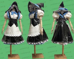 画像1: 東方project 霧雨魔理沙風 きりさめまりさ エナメル製 04 ●コスプレ衣装
