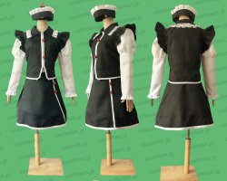 画像1: 東方Project東方見聞録 ルナサ・プリズムリバー風 セット コスプレ衣装