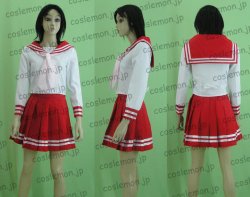画像1: らき☆すた 陸桜学園風 女子制服 冬服 ●コスプレ衣装