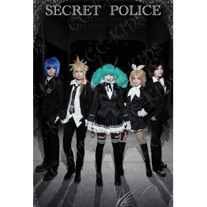 画像: VOCALOID 初音ミク 秘密警察 コスプレ 耐熱ウィッグ