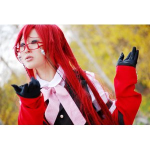 画像: 格安 黒執事 死神グレル サトクリフ風 02 コスプレ ウィッグ