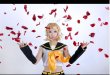 画像1: 格安 VOCALOID 鏡音リン風 06 コスプレ ウィッグ