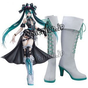 画像: VOCALOID ボーカロイド シーエ・カルラ 骸音シーエ風 囚人と紙飛行機 コスプレ靴 ブーツ