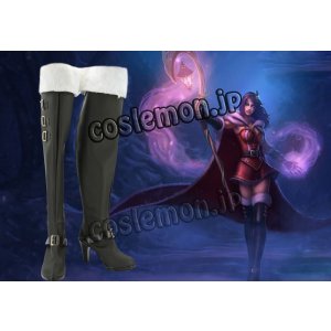 画像: League of Legends LOL リーグ・オブ・レジェンズ ルブラン風 LeBlanc コスプレ靴 ブーツ