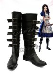 画像1: Alice: Madness Returns Alice風 コスプレ靴 ブーツ