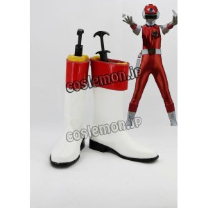 画像: 超新星フラッシュマン Red Flash風 コスプレ靴 ブーツ 