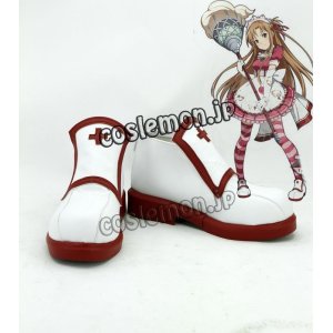 画像: ソードアート・オンライン アスナ風 Asuna コスプレ靴 ブーツ