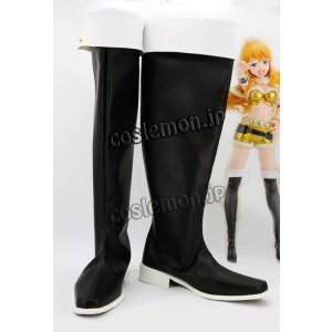 画像: アイドルマスター THE IDOLM@STER 星井美希風 02 コスプレ靴 ブーツ