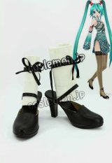 画像: VOCALOID 歌姫計画F 初音ミク風 コスプレ靴 ブーツ